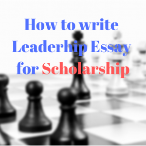 Leadership Essay Example for scholarship